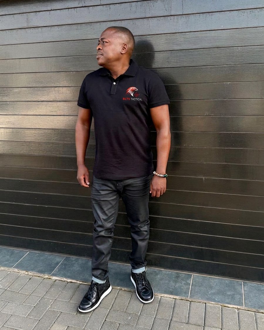 BLTS Tactical supervisor in branded company polo shirt